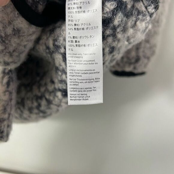 Topshop Abigail boucle grey wool blend coat size 8 - Picture 12 of 13